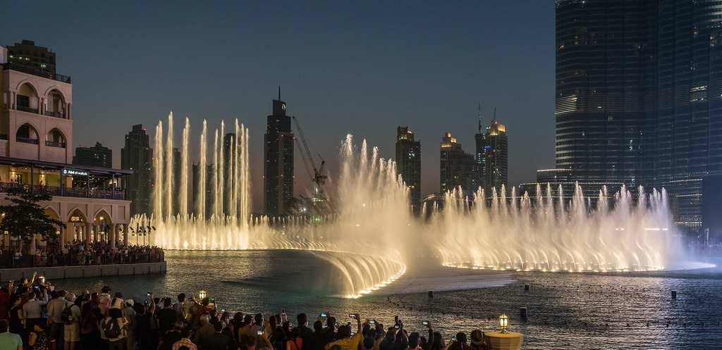 The Dubai Fountain Burj Khalifa Fountain Show Timings Travel